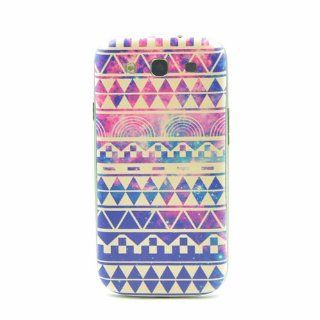 Hipstr Nebula & white Aztec Mayan Andes Tribal Purple Pattern Replacement Battery Cover Plastic Back Housing Door for Samsung Galaxy SIII S3 I9300: Cell Phones & Accessories