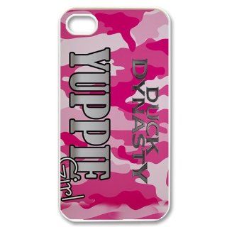 Hot TV Show Series Duck Dynasty   "Yuppie Girl" iPhone 4 4S Slim Protective Case Cover black&white: Cell Phones & Accessories