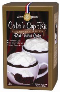 Dean Jacobs Red Velvet Cake N Cup Kit, 6.3 Ounce (Pack of 2) : Cake Mixes : Grocery & Gourmet Food