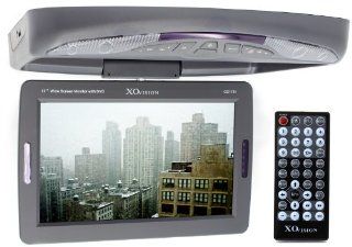 GX1731 GREY   XO Vision 17" TFT LCD Monitor with Built in DVD Player and IR FM Transmitters : Car Dvd Player : Car Electronics