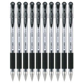 Uni ball Signo Dx Um 151 Gel Ink Pen   0.38 Mm   10 Pcs   Black   Uni Mitsubishi Pencil : Office Products