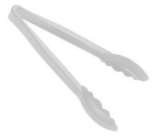 Cambro 9TGS 148 Plastic Scallop Grip Tongs, 9 Inch, White: Kitchen & Dining