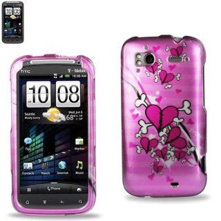 Reiko 2DPC SENSATION 149 Premium Grade Durable Snap On Protective Case for HTC Sensation 4G   1 Pack   Retail Packaging   Pink: Cell Phones & Accessories