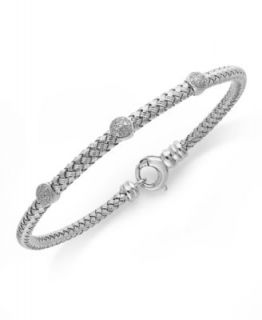 Diamond Bracelet, Sterling Silver Diamond Infinity Bracelet (1/4 ct. t.w.)   Bracelets   Jewelry & Watches