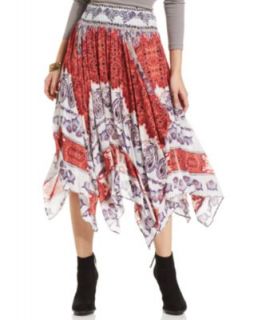 Denim & Supply Ralph Lauren Floral Print High Low Tiered Maxi Skirt   Skirts   Women
