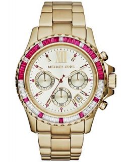 Michael Kors Womens Chronograph Everest Gold Tone Stainless Steel Bracelet Watch 42mm MK5871   Watches   Jewelry & Watches