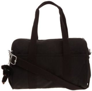 Kipling PRACTI COOL Shoulder Bag Womens Black Schwarz (Black) Size: 39x21x18 cm (B x H x T): Shoes