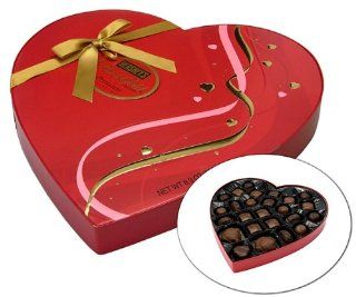 Pot of Gold Valentines HERSHEY'S POT OF GOLD Premium Collection Red Ribbon Heart Box, 8.9 Ounce  Chocolate Assortments And Samplers  Grocery & Gourmet Food