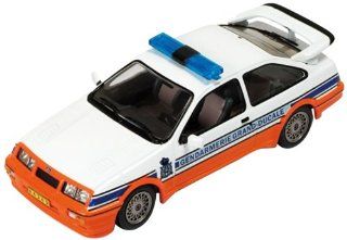 IXO 1/43 Scale Prefinished Fully Detailed Diecast Model, 1988 Ford Sierra Cosworth, Gendarmerie Grand Ducale (Luxembourg) Police Car CLC132: Toys & Games