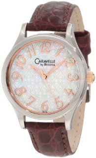 Caravelle by Bulova Women's 45L129 Strap Watch with Rose Gold Dial Markers Watch: Watches