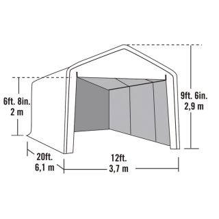 ShelterLogic Enclosure Kit for Item# 252384 Super Max 20ft.L x 12ft.W Canopy — White, Model# 25774  Enclosure Kits