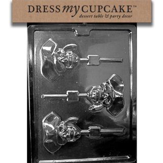 Dress My Cupcake Chocolate Candy Mold, Pirate Skull Lollipop: Kitchen & Dining