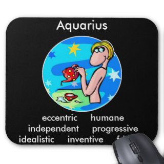 Aquarius Traits Mouse Pads