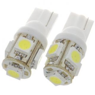 T10 1.2w 6500k 70 lumen 5 smd Led Car White Light Bulbs (Pair/dc 12v)   Automotive General Purpose Light Bulbs  