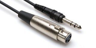 Hosa Cable STX110F 1/4 TRS to XLR Female Cable   10 Foot: Musical Instruments
