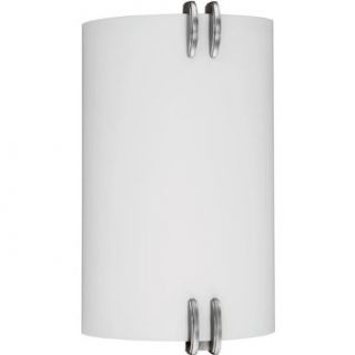 Lighting by AFX CEW118PNEC Century Outdoor Sconce, Smooth White Acrylic Diffuser with Polished Chrome End Caps, 18W   Perimeter Lighting  