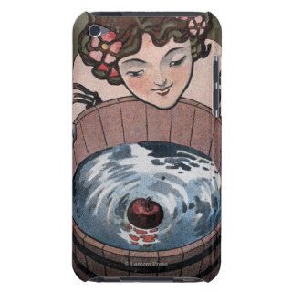Woman Looking in Wood Barrel iPod Case Mate Cases