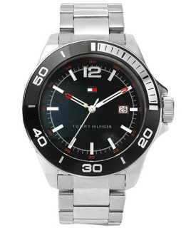 Tommy Hilfiger Mens Silver Tone Bracelet Watch 45mm 1790922   Watches   Jewelry & Watches