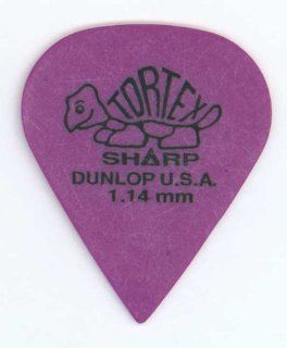 Dunlop 412P114 1.14mm Tortex Sharp Guitar Picks, 12 Pack: Musical Instruments
