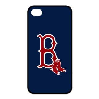 MLB Boston Red Sox BOS Custom Design TPU Case Protective Skin For Iphone 4 4s iphone4s NY114: Cell Phones & Accessories
