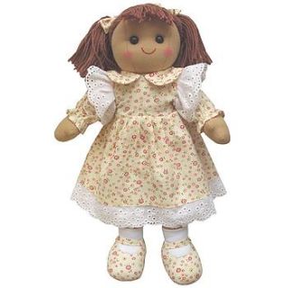 flower dress rag doll by snugg nightwear