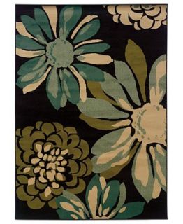 Sphinx Area Rug, Gramercy 2819A Blue Blooms 67 x 96   Rugs