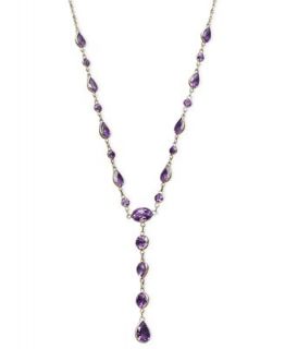 14k Gold Necklace, Amethyst Y Necklace (6 1/4 ct. t.w.)   Necklaces   Jewelry & Watches