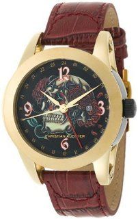 Christian Audigier Unisex ETE 106 Eternity Crown of Roses Ion Plating Gold Watch Christian Audigier Watches