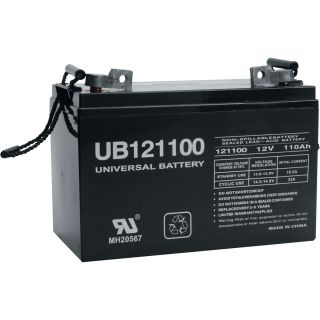 UPG Sealed Lead-Acid Battery — AGM-type, 12V, 110 Amps, Model# 45824  Energy Storage Batteries