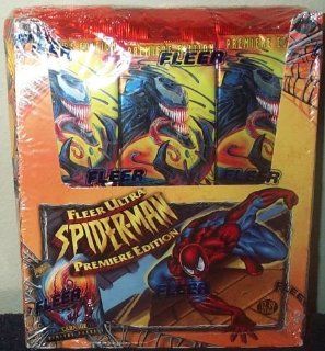 Fleer Ultra Spider Man Premiere Edition Trading Cards Box  24 Count: Toys & Games