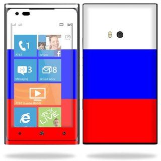 Protective Vinyl Skin Decal Cover for Nokia Lumia 900 4G Windows Phone AT&T Cell Phone Sticker Skins Russian Flag Cell Phones & Accessories