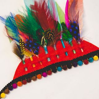 festival feather headdress diy kit by holly young headwear