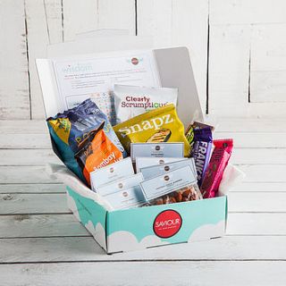super skinny healthy snack box subscription by saviour snacks