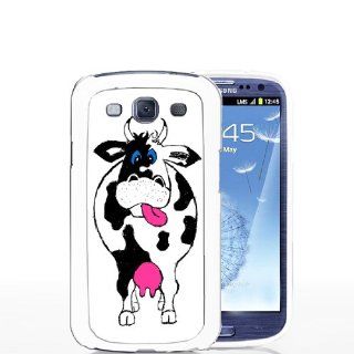Dopey Cow   Samsung Galaxy S3 White Case Cell Phones & Accessories