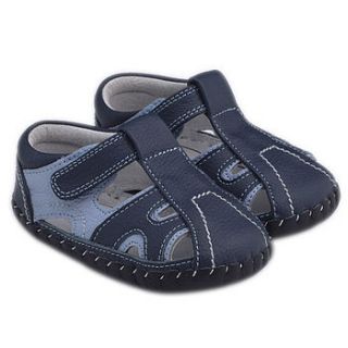 baby boy's soft leather cruiser shoes freddy by my little boots