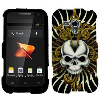 Samsung Galaxy Rush Skull Cross on Black Hard Case Phone Cover Cell Phones & Accessories
