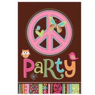 Hippie Chick Invitations (8) Party Invites Owl Girl Birthday Supplies Toys & Games