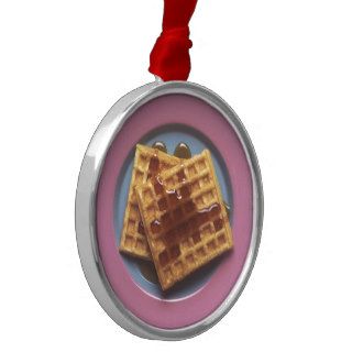 Waffles With Syrup Christmas Ornaments