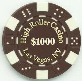 Las Vegas High Roller Casino $1000 Poker Chips, Set of 25 : Sports & Outdoors