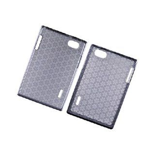 LG Intuition VS950 Optimus Vu P895 Black Flex Transparent Cover Case: Cell Phones & Accessories