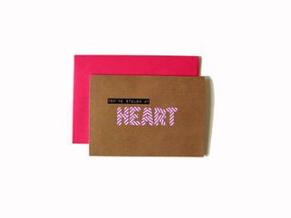 'you've stolen my heart' washi tape card by scissor monkeys