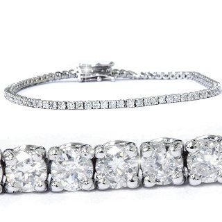 3.00CT Diamond Tennis Bracelet 14K White Gold: Jewelry
