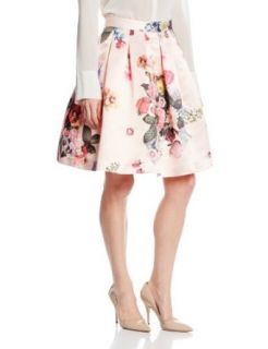 Ted Baker Women's Flowtii Floral Print Full Skirt, Nude Pink, 1 at  Womens Clothing store