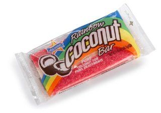 Atkinson Candy Company, Rainbow Coconut Bars, 1.65 Ounce Bars (Pack of 24) : Nut Cluster Candy : Grocery & Gourmet Food