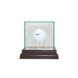 Golf Ball Display Case Cherry Wood Molding UV : Sports Related Collectibles : Sports & Outdoors