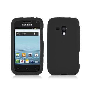 Black Soft Silicone Gel Skin Cover Case for Samsung Galaxy Rush SPH M830: Cell Phones & Accessories