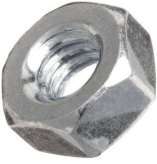 Steel Hex Nut, Plain Finish, Gray (Pack of 100): Hexnuts: Industrial & Scientific
