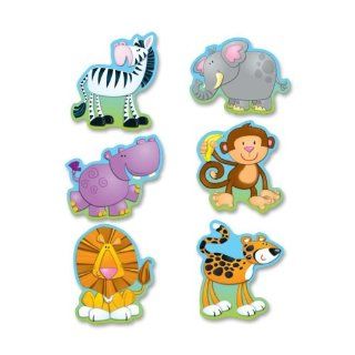Wholesale CASE of 25   Carson Jungle Cut outs Bulletin Board Set Die Cut Shapes, "Jungle Animals", 36/PK, Multi Color : Office Products