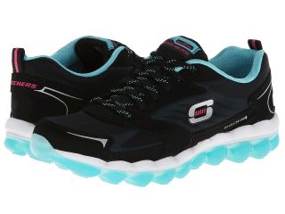 SKECHERS Skech Air Womens Lace up casual Shoes (Black)