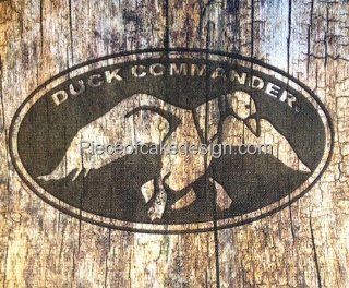 1/4 ~ Duck Commander Wooden Background Birthday ~ Edible Image Cake/Cupcake Topper!!! : Grocery Gourmet Food Cooking Baking Supplies Icings : Grocery & Gourmet Food